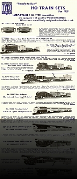 07 -1959 Tyco Price List front